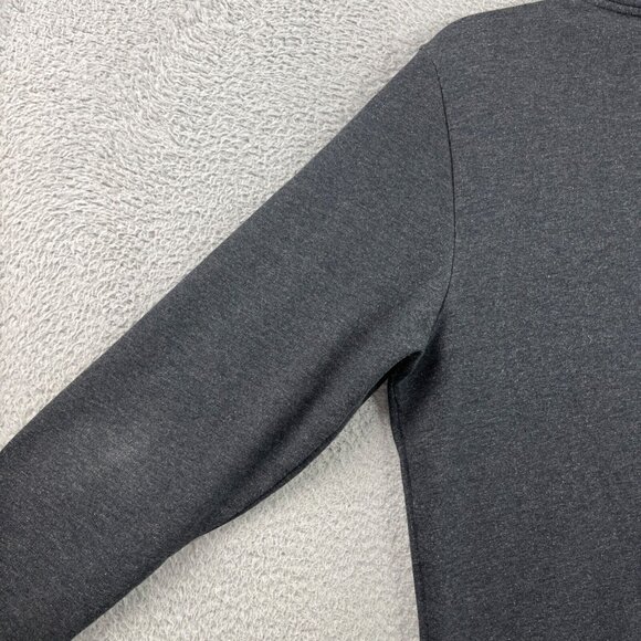 Revtown 1/4 Zip Sweatshirt Mens Medium Gray Mock Neck Fleece Comfort Minimalist - Picture 10 of 16